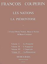 Francois (le grand) *1668 Couperin Notenblätter Les nations la piemontoise