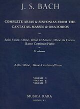 Johann Sebastian Bach Notenblätter Complete Arias and Sinfonias vol.6