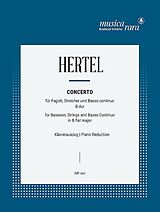 Johann Wilhelm Hertel Notenblätter Concerto in B-dur