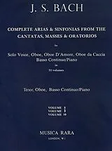 Johann Sebastian Bach Notenblätter Complete Arias and Sinfonias vol.8