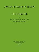 Giovanni Battista Riccio Notenblätter 3 Canzonen