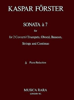 Kaspar Förster Notenblätter Sonata a 7