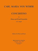 Carl Maria von Weber Notenblätter Concertino for oboe and wind