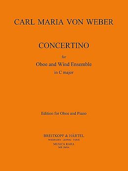 Carl Maria von Weber Notenblätter Concertino for oboe and wind