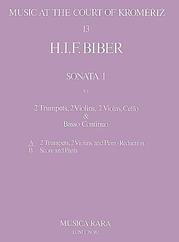 Heinrich Ignaz Franz von Biber Notenblätter Sonata no.1