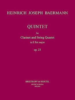 Heinrich Joseph Baermann Notenblätter Quintett Es-Dur op.23