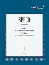 Daniel Georg Speer Notenblätter Sonate
