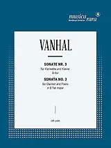 Johann Baptist (Krtitel) Vanhal Notenblätter Sonate B-Dur Nr.3