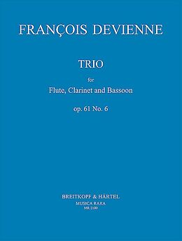 Francois Devienne Notenblätter Trio d-Moll op.61,6