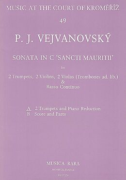 Pavel Josef Vejvanovsky Notenblätter Sonate C-Dur