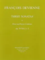 Francois Devienne Notenblätter 3 Sonatas nos 1-3 op.70