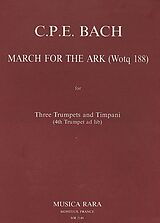 Carl Philipp Emanuel Bach Notenblätter March for the Ark (Wq188)