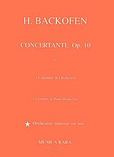 Johann Georg Heinrich Backofen Notenblätter Concertante op.10