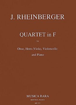 Joseph Gabriel Rheinberger Notenblätter Quartet F-Dur