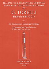 Giuseppe Torelli Notenblätter Sinfonie D-Dur G21