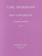 Carl Baermann Notenblätter Duo concertant op.33