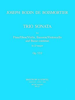 Joseph Bodin de Boismortier Notenblätter Triosonate D-Dur op.37,3