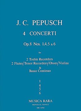 Johann Christoph Pepusch Notenblätter Concerto F-Dur op.8,4 für