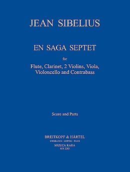 Jean Sibelius Notenblätter En Saga Septet
