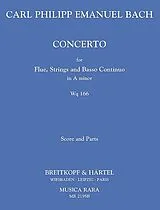 Carl Philipp Emanuel Bach Notenblätter Konzert a-Moll WQ166