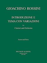 Gioacchino Rossini Notenblätter Introduzione e Tema con Variazioni B-Dur