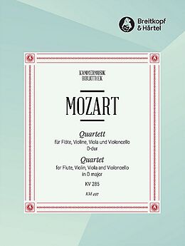 Wolfgang Amadeus Mozart Notenblätter Quartett D-Dur KV285