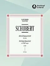 Franz Schubert Notenblätter Streichquartett Es-Dur Nr.10 op.125 D87