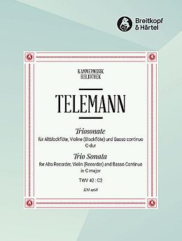 Georg Philipp Telemann Notenblätter Triosonate C-Dur
