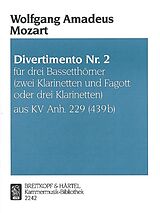 Wolfgang Amadeus Mozart Notenblätter Divertimento Nr.2 KVANH.229