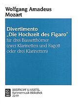 Wolfgang Amadeus Mozart Notenblätter Divertimento Dir Hochzeit des Figaro