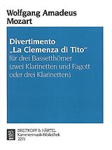 Wolfgang Amadeus Mozart Notenblätter Divertimento La Clemenza di Tito