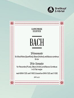 Johann Sebastian Bach Notenblätter Triosonate B-Dur nach BWV525 und BWV1032