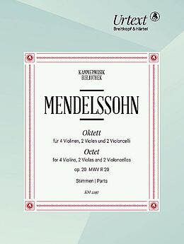 Felix Mendelssohn-Bartholdy Notenblätter Oktett op.20
