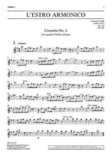 Antonio Vivaldi Notenblätter Konzert e-Moll op.3,4 RV550