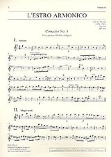 Antonio Vivaldi Notenblätter Konzert e-Moll op.3,4 RV550