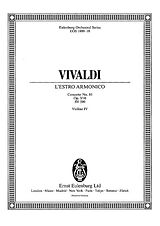 Antonio Vivaldi Notenblätter Konzert h-Moll LEstro Armonico op.3,10 RV580