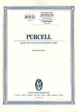 Henry Purcell Notenblätter Ode on St. Cecilias Day 1962 für Soli