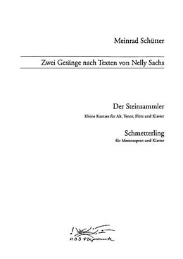 Meinrad Schütter Notenblätter 2 Gesänge nach Texten von Nelly Sachs