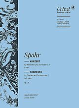 Ludwig (Louis) Spohr Notenblätter Klarinettenkonzert Nr.1 c-moll op.26
