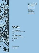 Ludwig (Louis) Spohr Notenblätter Klarinettenkonzert Nr.2 Es-Dur op.75
