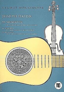 Franz Joseph Haydn Notenblätter 22 Menuette für Violine