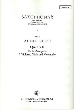 Adolf Busch Notenblätter Quintett für Altsaxophon und