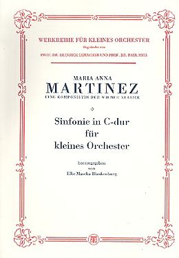 Maria Anna Martinez Notenblätter Sinfonie C-Dur