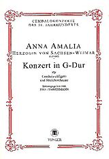 Prinzessin von Preussen Anna Amalie Notenblätter Konzert G-Dur für Cembalo