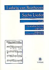 Ludwig van Beethoven Notenblätter 6 Lieder op.48