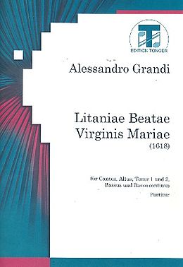 Alessandro Grandi Notenblätter Litaniae beatae virginis Mariae