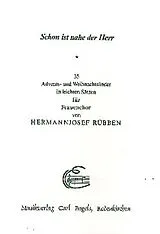  Notenblätter Schon ist nahe der Herr