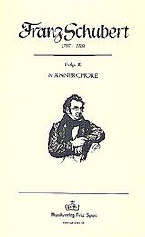 Franz Schubert Notenblätter Ausgewählte Männerchöre Band 2