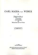 Notenblätter Jägerchor aus Der Freischütz