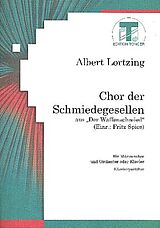 Albert Lortzing Notenblätter Chor der Schmiedegesellen aus